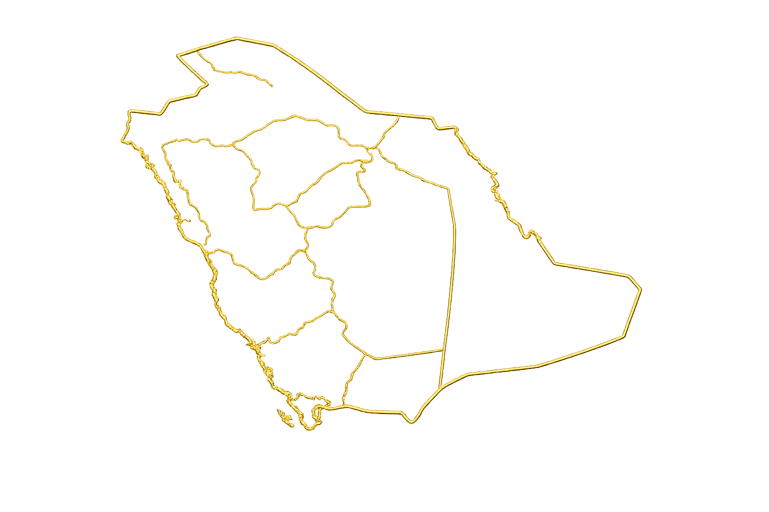 خريطة السعودية